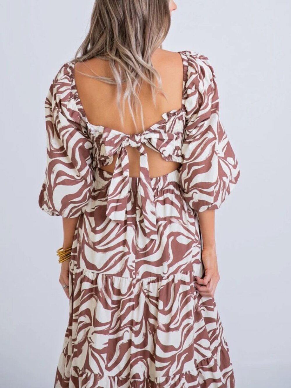 *NEW* Karlie Poplin Smocked Zebra Dress